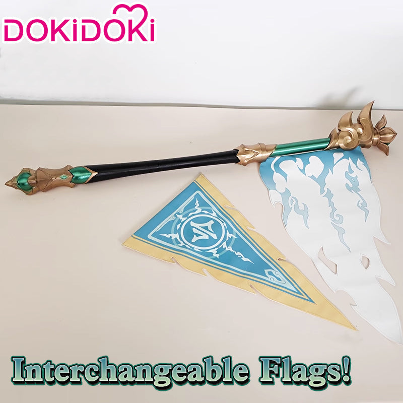 【In Stock】DokiDoki Game Honkai: Star Rail Cosplay Huohuo Flag Prop Banner Weapon Huo Huo