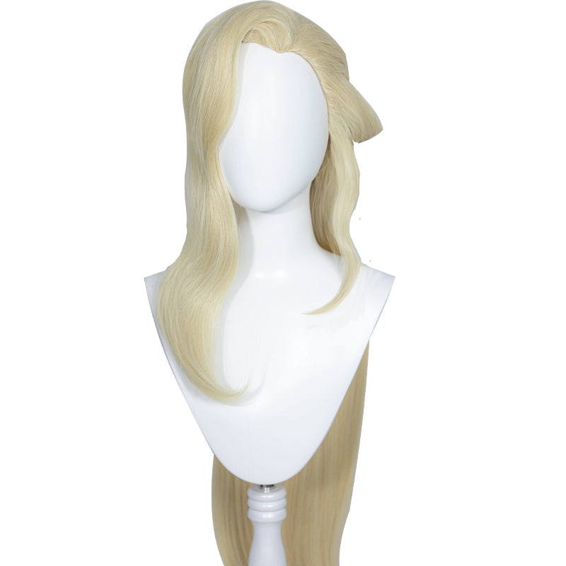 【Ready For Ship】DokiDoki Game GenShin Impact La Signora Cosplay Wig Long Yellow Wig Women