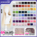 【Partially Ready For Ship】【80cm Hand Knotted Front Lace】DokiDoki Cosplay Wig Basic Wig Long Straight Red / White / Black / Yellow / Orange / Purple / Blue / Green / Brown Hair Wig Base