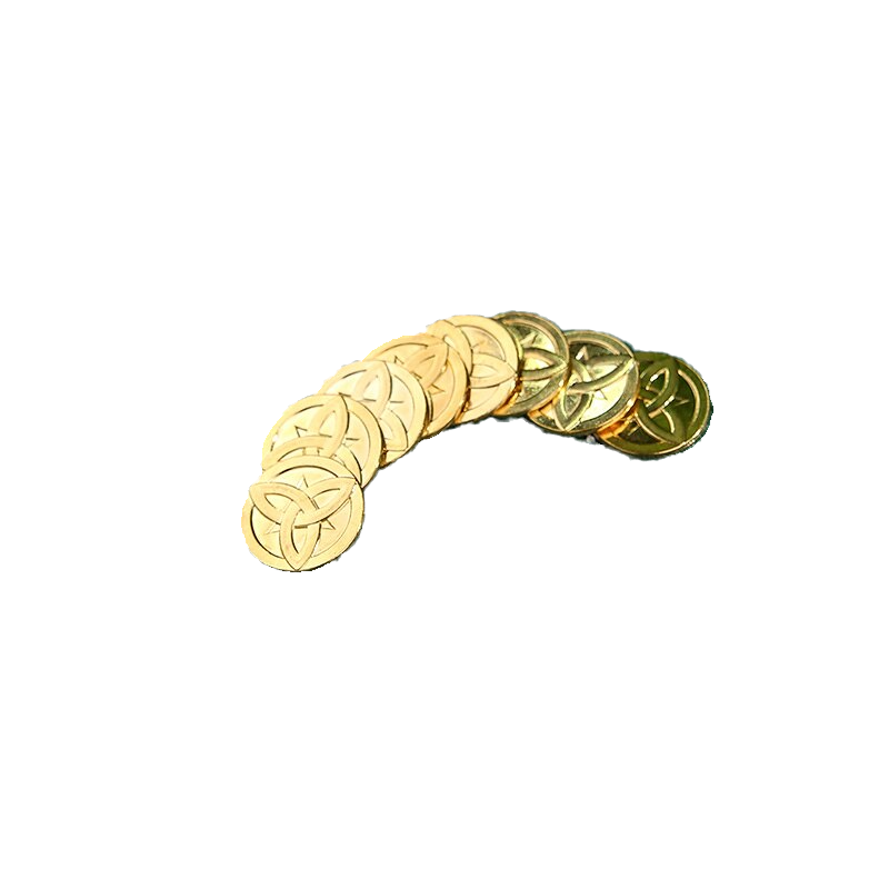 DokiDoki Game Genshin Impact Props Cosplay Mora Gold Coin Metal Zhongli / Childe Cosplay Accessories