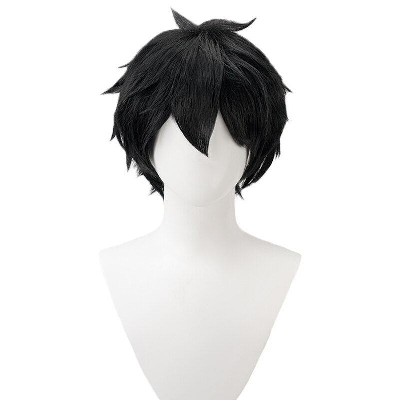 【Ready For Ship】DokiDoki Game Honkai: Star Rail Cosplay Dan Heng Cosplay Wig / Earrings Men Short Black Danheng