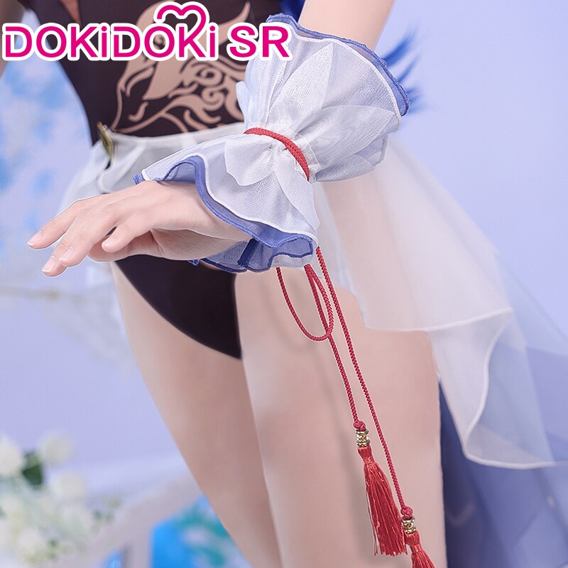 【US LOCAL SHIPPING 】DokiDoki-SR Game Genshin Impact Ganyu Cosplay Costume Doujin Swimsuit
