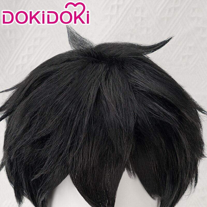 【Ready For Ship】DokiDoki Game Honkai: Star Rail Cosplay Dan Heng Cosplay Wig / Earrings Men Short Black Danheng