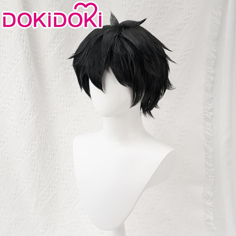 【Ready For Ship】DokiDoki Game Honkai: Star Rail Cosplay Dan Heng Cosplay Wig / Earrings Men Short Black Danheng