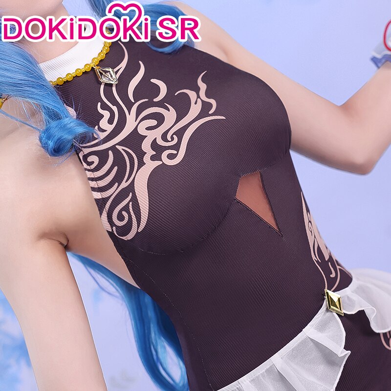 【US LOCAL SHIPPING 】DokiDoki-SR Game Genshin Impact Ganyu Cosplay Costume Doujin Swimsuit