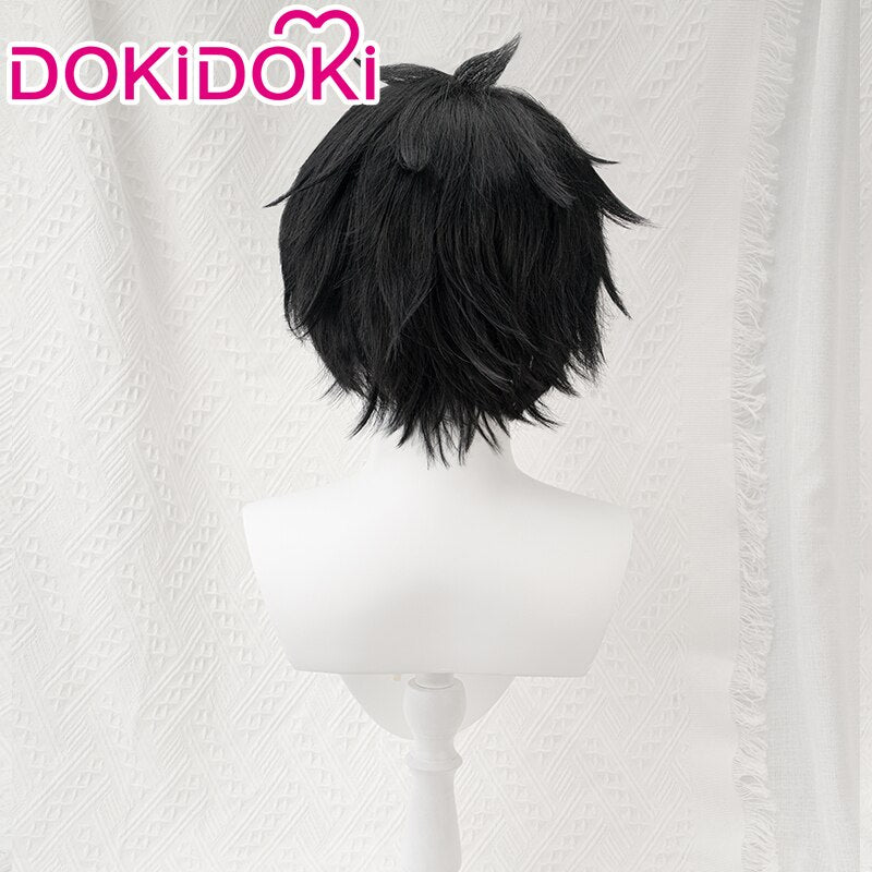 【Ready For Ship】DokiDoki Game Honkai: Star Rail Cosplay Dan Heng Cosplay Wig / Earrings Men Short Black Danheng