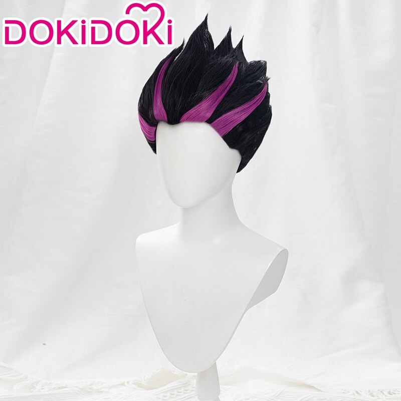 【Ready For Ship】DokiDoki Game Genshin Impact Cosplay Yakshas Bosacius Fushe Wig  Marshal Vritras Cosplay Wig Short