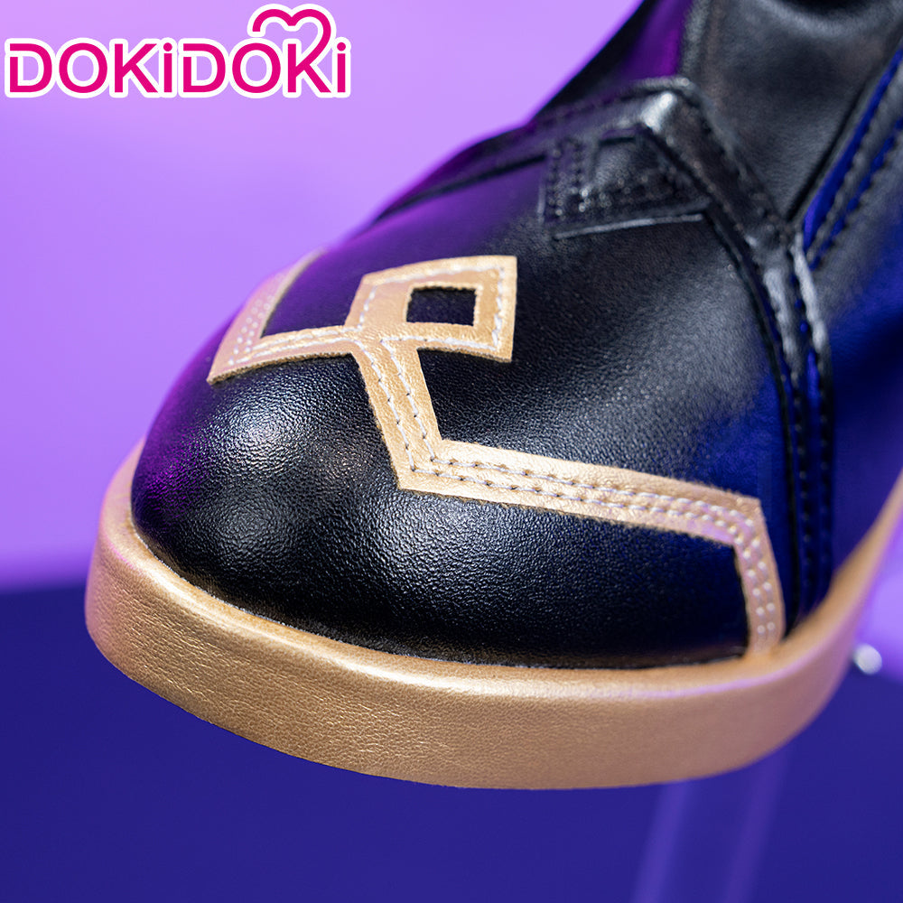 Black Boots Genshin Impact Cosplay Mitya Shoes Snezhnaya Sudden Snow DokiDoki