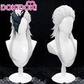 DokiDoki Game Genshin Impact Fatui Harbinger Cosplay Pierro Cosplay Wig Long White
