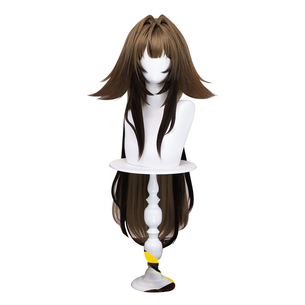 【Ready For Ship】DokiDoki Game Zenless Zone Zero Cosplay Ye Shunguang Wig Long Straight Brown / Grey White Hair ZZZ Ye Shun Guang