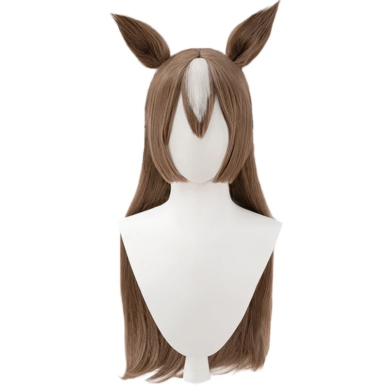 【Ready For Ship】DokiDoki Anime Cosplay Wig Long Straight Brown Hair