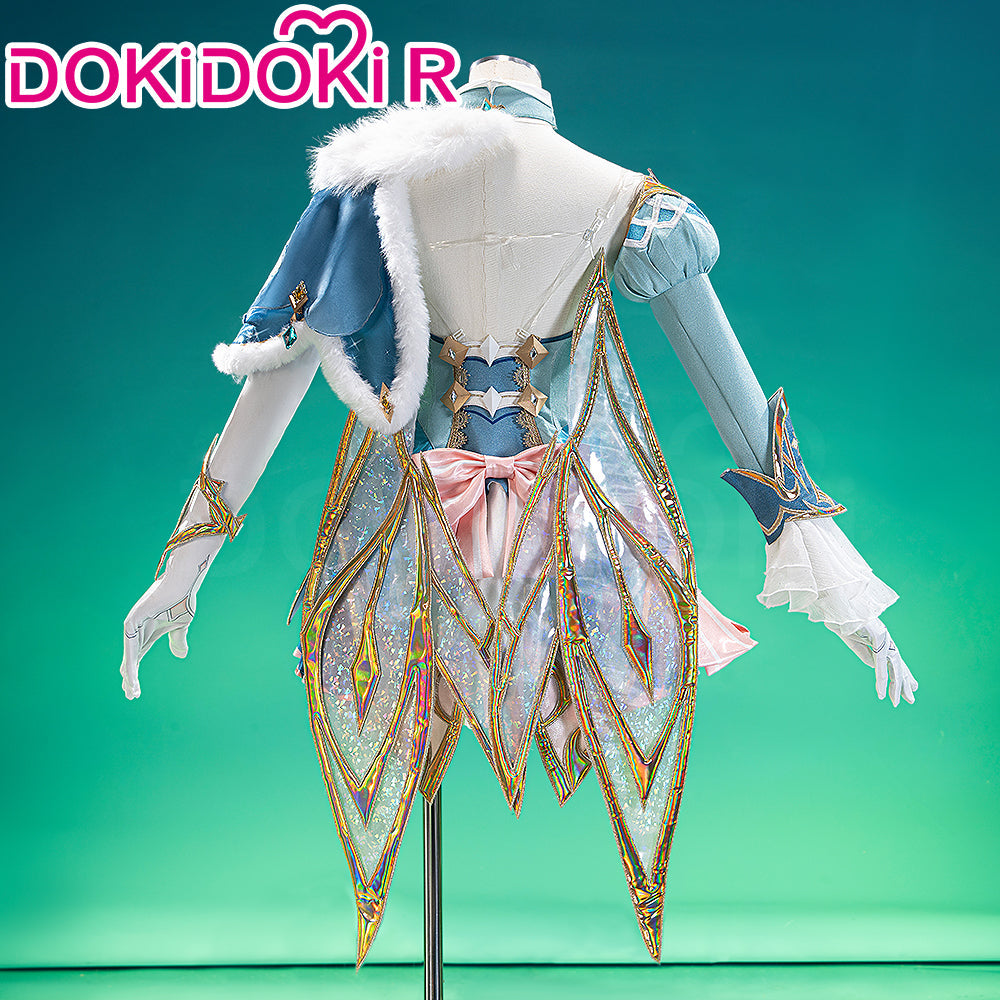 【Size XS-2XL】DokiDoki-R Game Genshin Impact Cosplay Vesna Costume Snezhnaya Sudden Snow