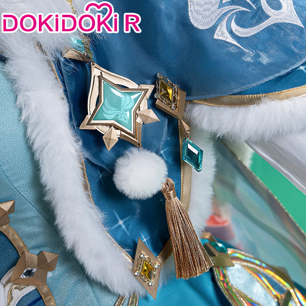 【Size XS-2XL】DokiDoki-R Game Genshin Impact Cosplay Vesna Costume Snezhnaya Sudden Snow