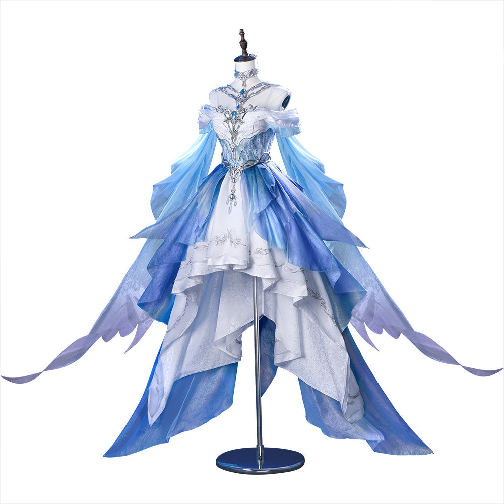 DokiDoki-R Game Love and Deepspace Cosplay Protagonist MC Costume Deepsea Waves Submerged Eclipse Lemuria Sea God Mistsea Lament Rafayel