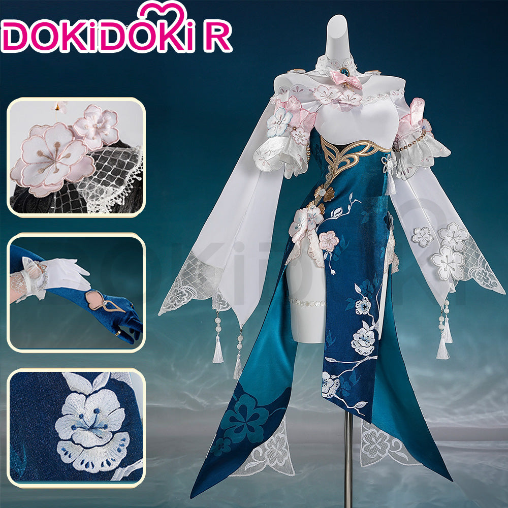 【In Stock】【Size XS-XL】DokiDoki-R Honkai: Star Rail Cosplay Ruan Mei Costume Plumblossom Letter Ruanmei