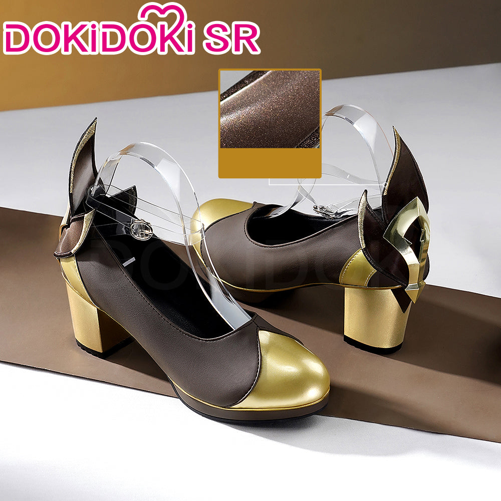 【Partially Ready For Ship】DokiDoki-SR Game Genshin Impact Cosplay Traveler Lumine Shoes As Heaven and Earth Are Made Anew