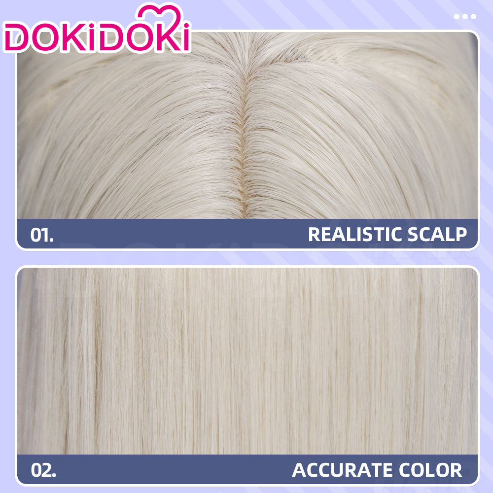【Ready For Ship】【100 CM】DokiDoki Anime GACHIAKUTA Cosplay August Stilza Wig Long Straight Blonde Hair