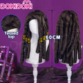 DokiDoki Anime GACHIAKUTA Cosplay Jabber Wonger Wig Long Black Hair Multiple Braids