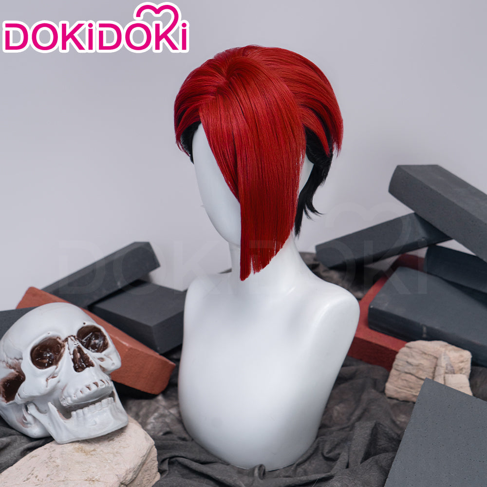【Ready For Ship】DokiDoki Anime GACHIAKUTA Cosplay Kyouka Nijiku Wig Short Red Black Layerd Hair