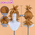 【Ready For Ship】【Front Lace】DokiDoki Anime GACHIAKUTA Cosplay Remlin Tysark Wig Long Orange Hair Upward Ponytail