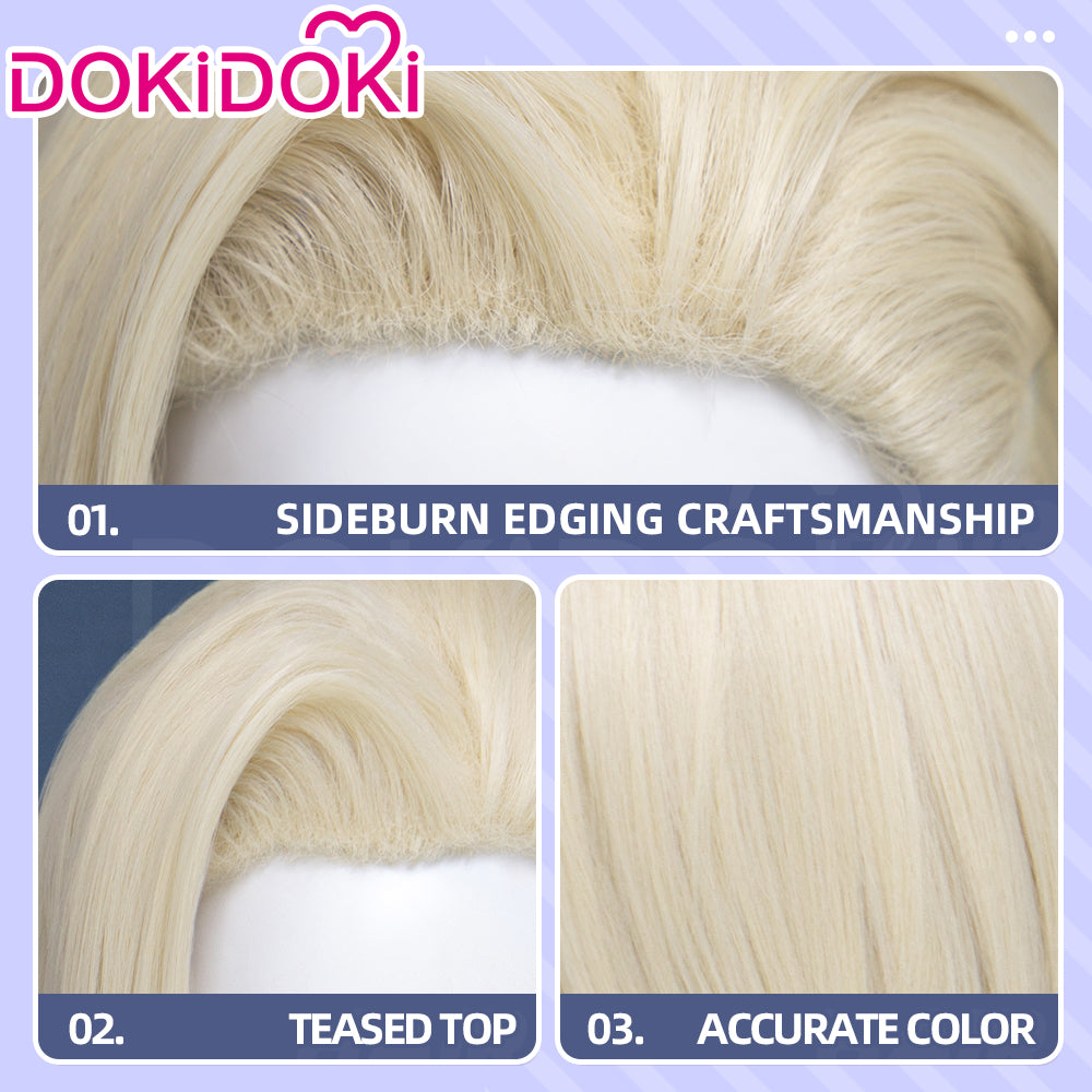 DokiDoki Anime Manga GACHIAKUTA Cosplay Gris Rubion Wig Short Blonde Hair