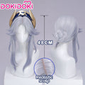 【Ready For Ship】DokiDoki Game Genshin Impact Cosplay Canon Wig Long Grey Gradient Goddess Of The Forst Moon