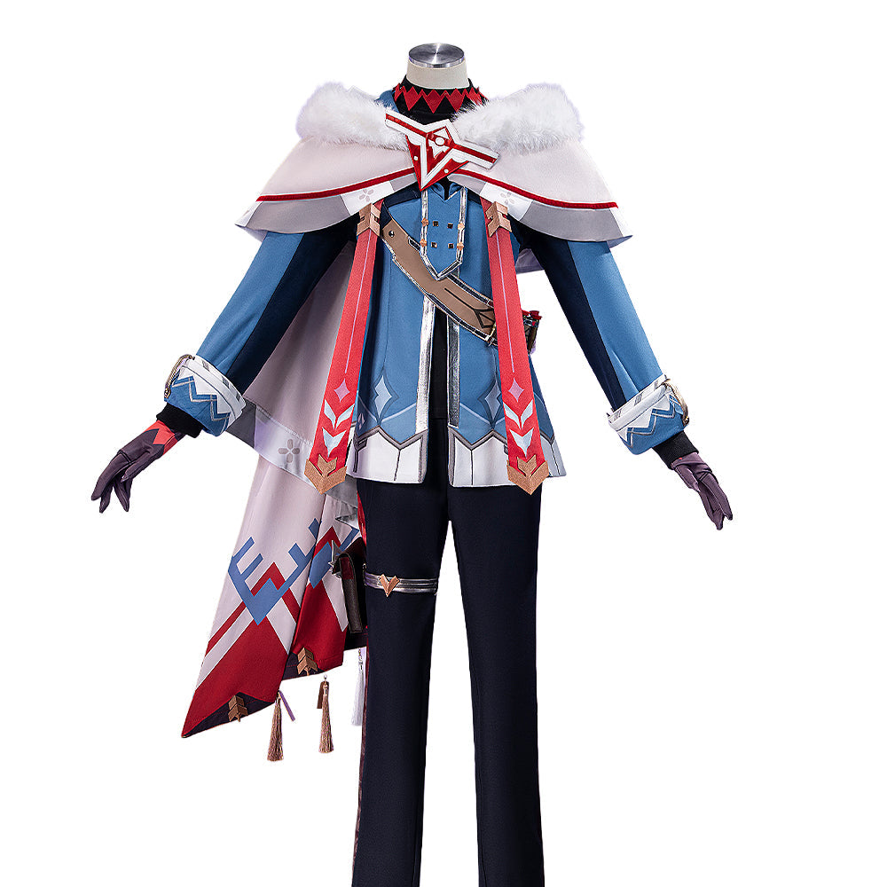 【Partially Ready For Ship】【Size XS-3XL】DokiDoki-R Game Genshin Impact Cosplay Alyosha Costume Male Snezhnaya Sudden Snow
