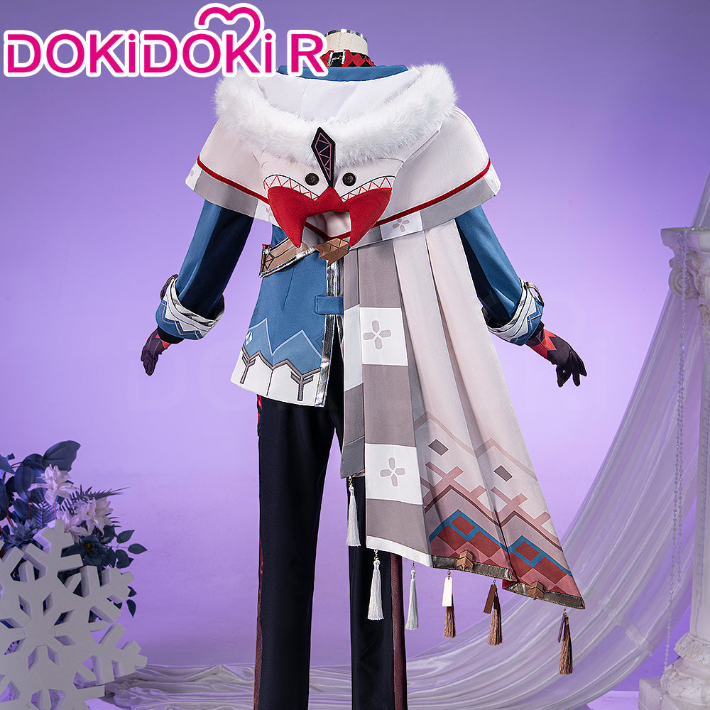 【Partially Ready For Ship】【Size XS-3XL】DokiDoki-R Game Genshin Impact Cosplay Alyosha Costume Male Snezhnaya Sudden Snow