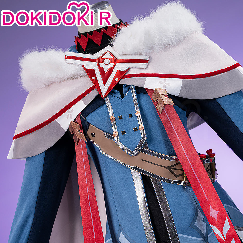 【Partially Ready For Ship】【Size XS-3XL】DokiDoki-R Game Genshin Impact Cosplay Alyosha Costume Male Snezhnaya Sudden Snow