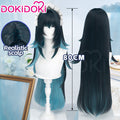 DokiDoki Game Genshin Impact Cosplay Danica Wig Long Straight Green Gradient Hair Snezhnaya Sudden Snow