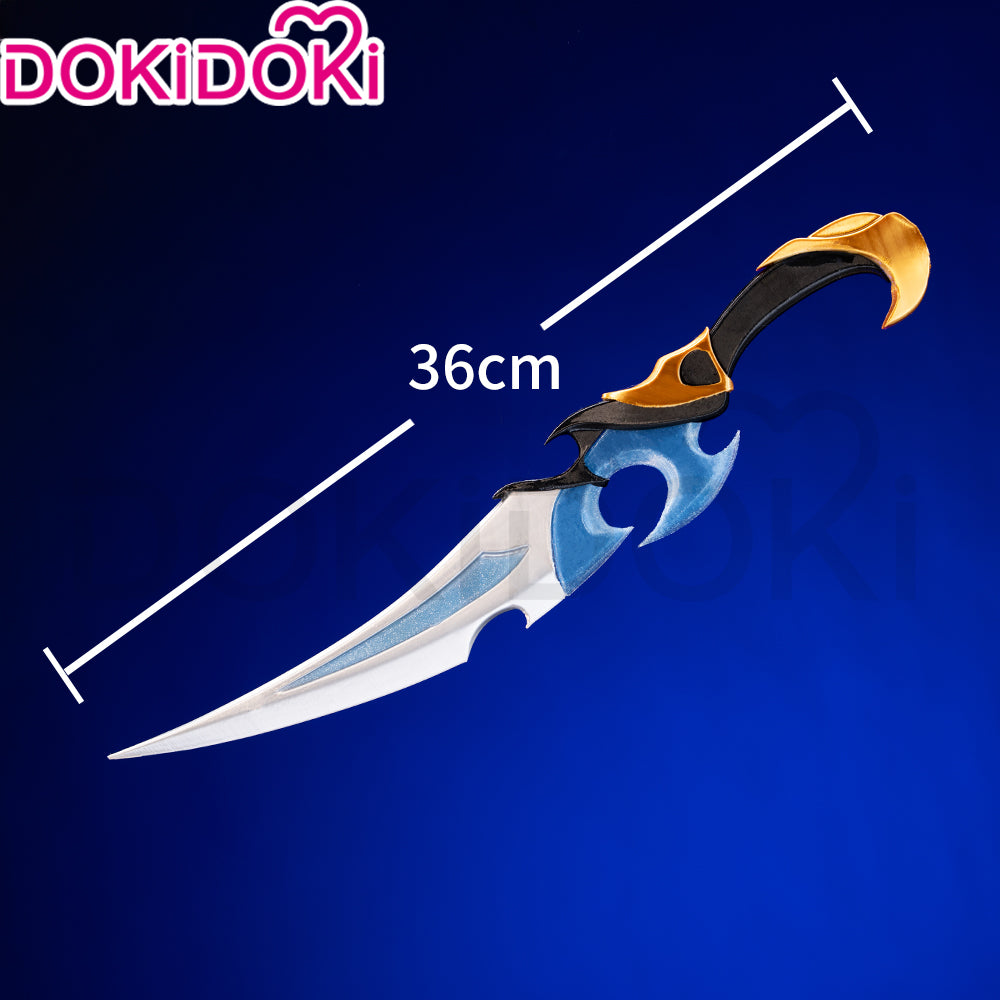 DokiDoki Game Genshin Impact Cosplay Lohen Prop Golden Dagger