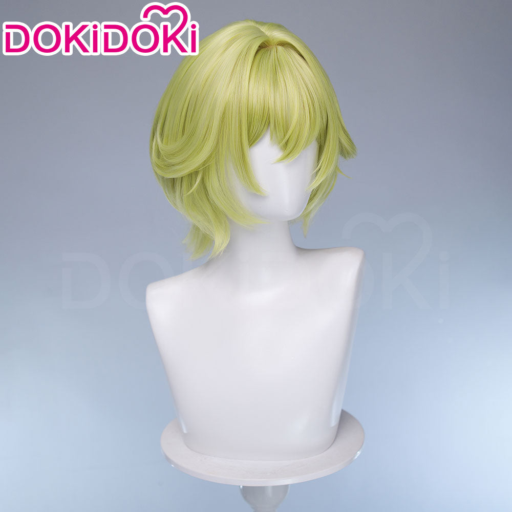【Ready For Ship】DokiDoki Game Genshin Impact Cosplay Tholindis Wig Short Blonde Hair