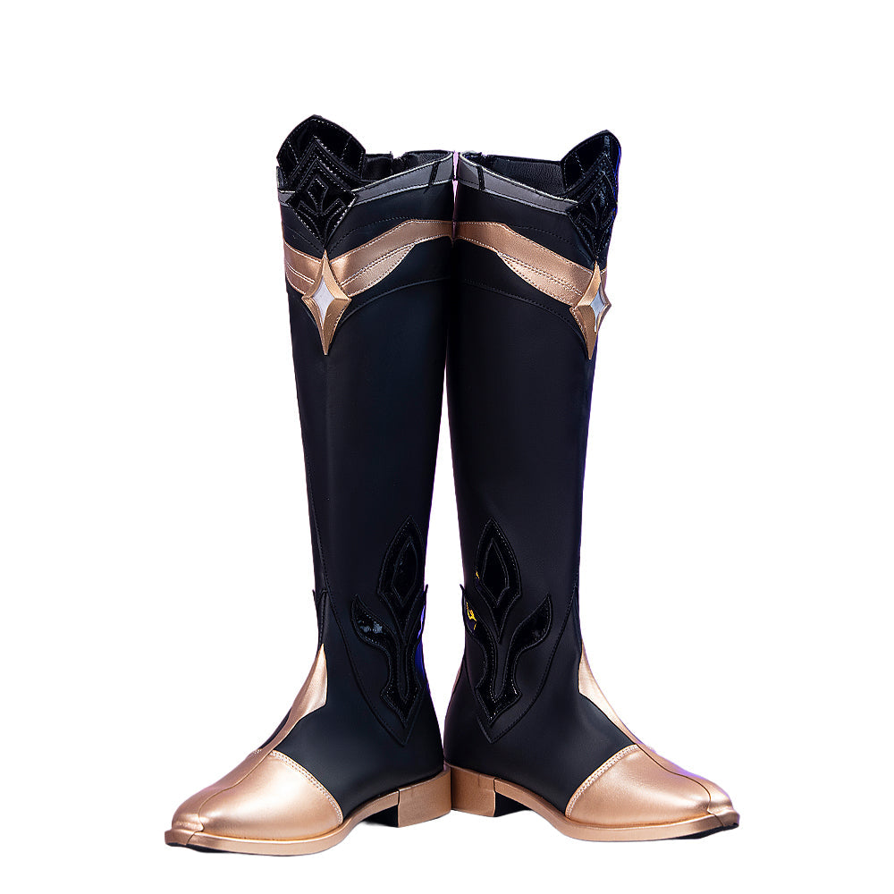 DokiDoki Game Genshin Impact Cosplay Traveler Aether Shoes Kong As Heaven and Earth Are Made Anew