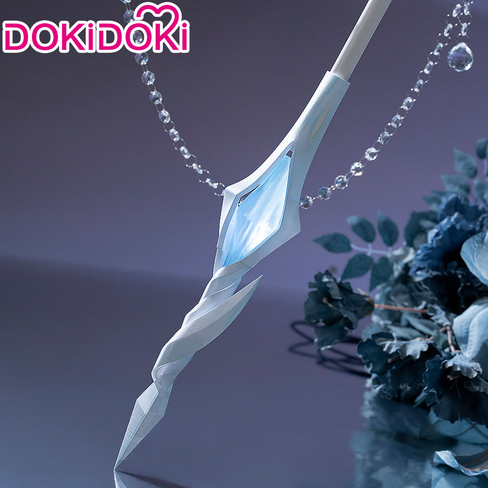 DokiDoki Game Genshin Impact Cosplay Tsaritsa Prop Staff Anastasya Feodorovna Snezhnaya Sudden Snow