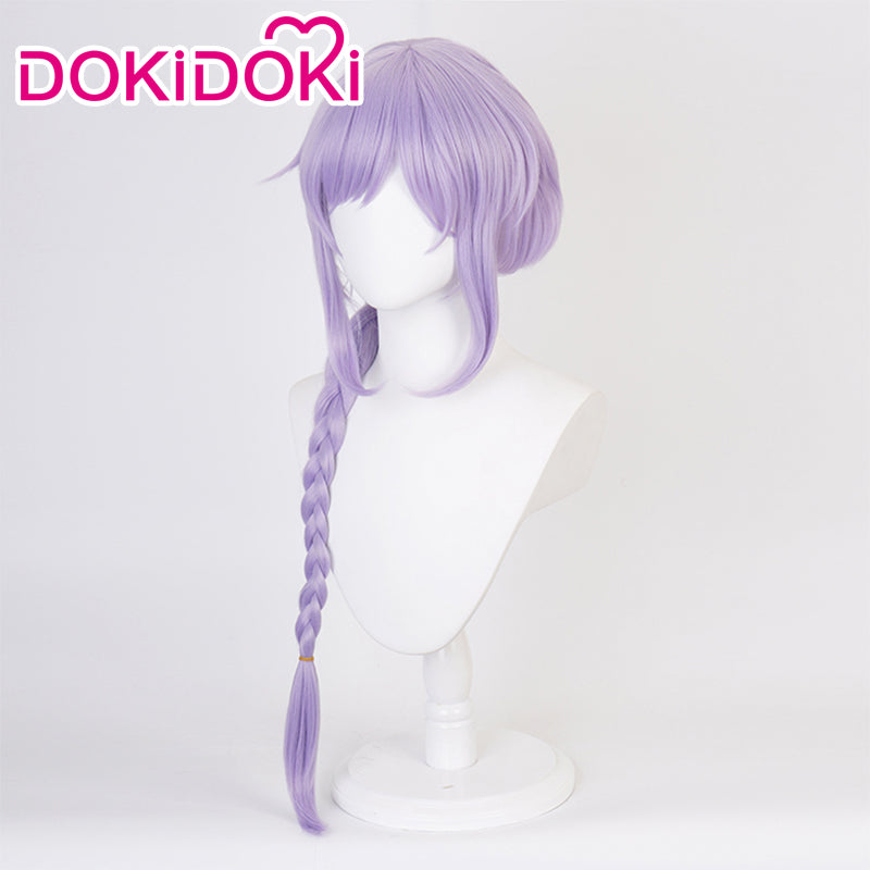 【In Stock】DokiDoki Game Genshin Impact QiQi Cosplay Wig Long Light Purple