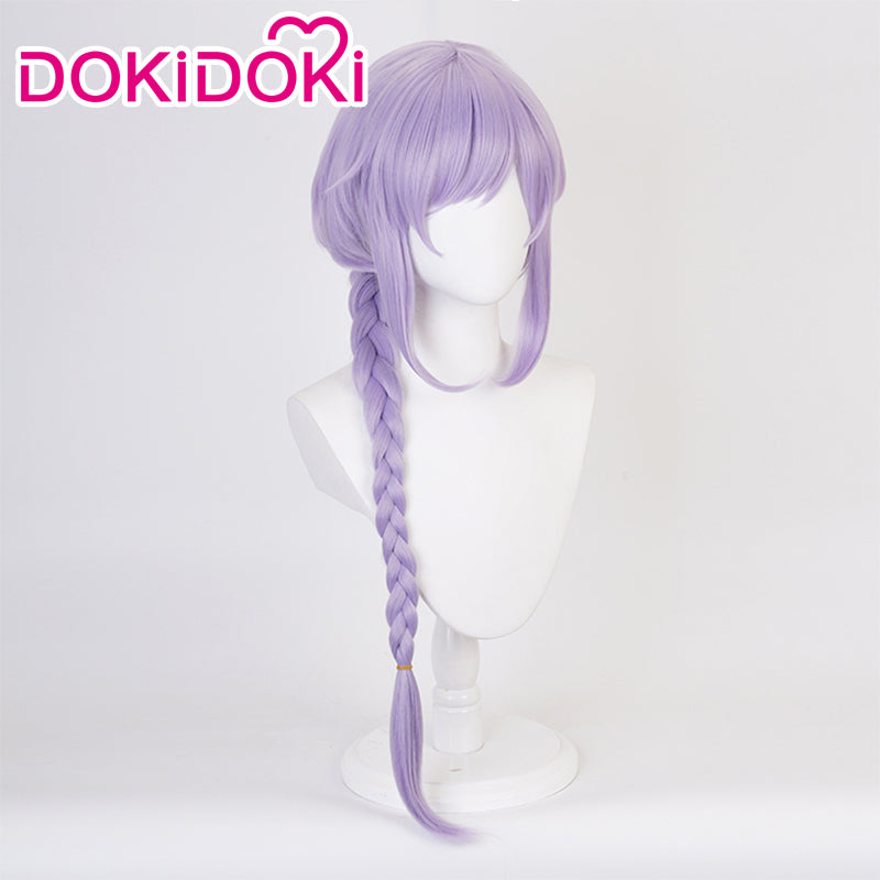 【In Stock】DokiDoki Game Genshin Impact QiQi Cosplay Wig Long Light Purple