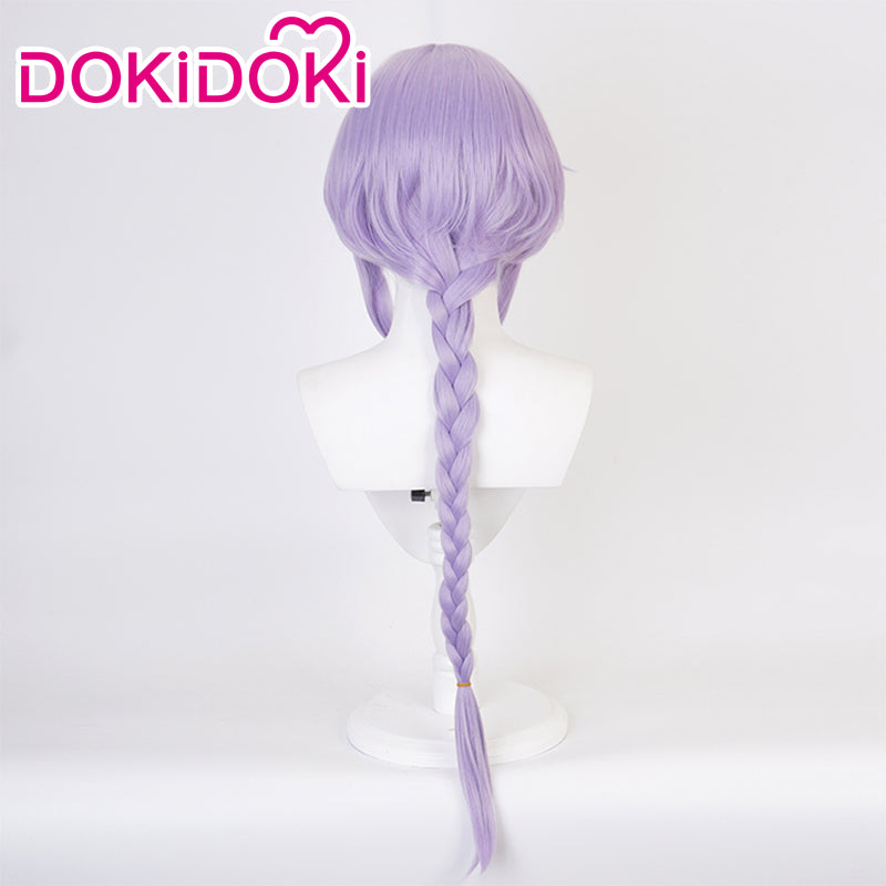 【In Stock】DokiDoki Game Genshin Impact QiQi Cosplay Wig Long Light Purple