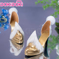 DokiDoki Game Genshin Impact Zibai Shoes The White Horse Adeptus Zi Bai Luna IV