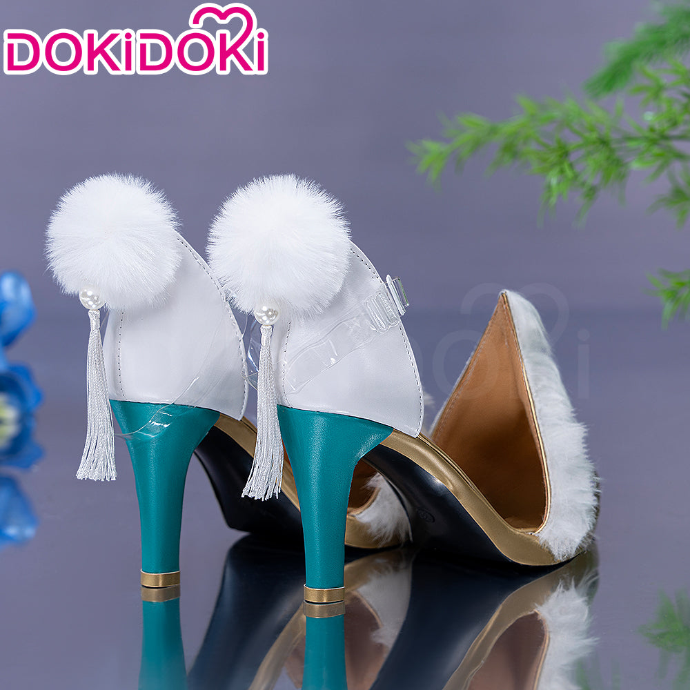 DokiDoki Game Genshin Impact Zibai Shoes The White Horse Adeptus Zi Bai Luna IV