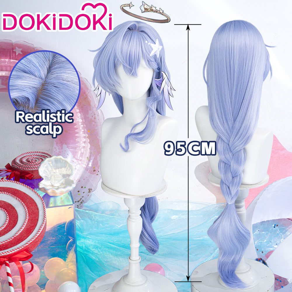 DokiDoki Game Honkai: Star Rail Cosplay Robin SP Wig Long Curly Purple Hair Braid Robin • Summeretto