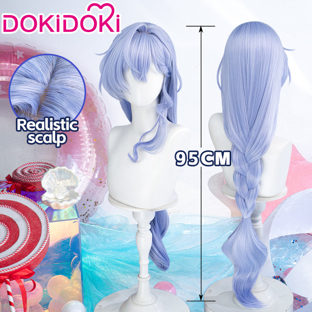 DokiDoki Game Honkai: Star Rail Cosplay Robin SP Wig Long Curly Purple Hair Braid Robin • Summeretto