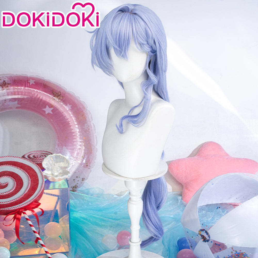 DokiDoki Game Honkai: Star Rail Cosplay Robin SP Wig Long Curly Purple Hair Braid Robin • Summeretto
