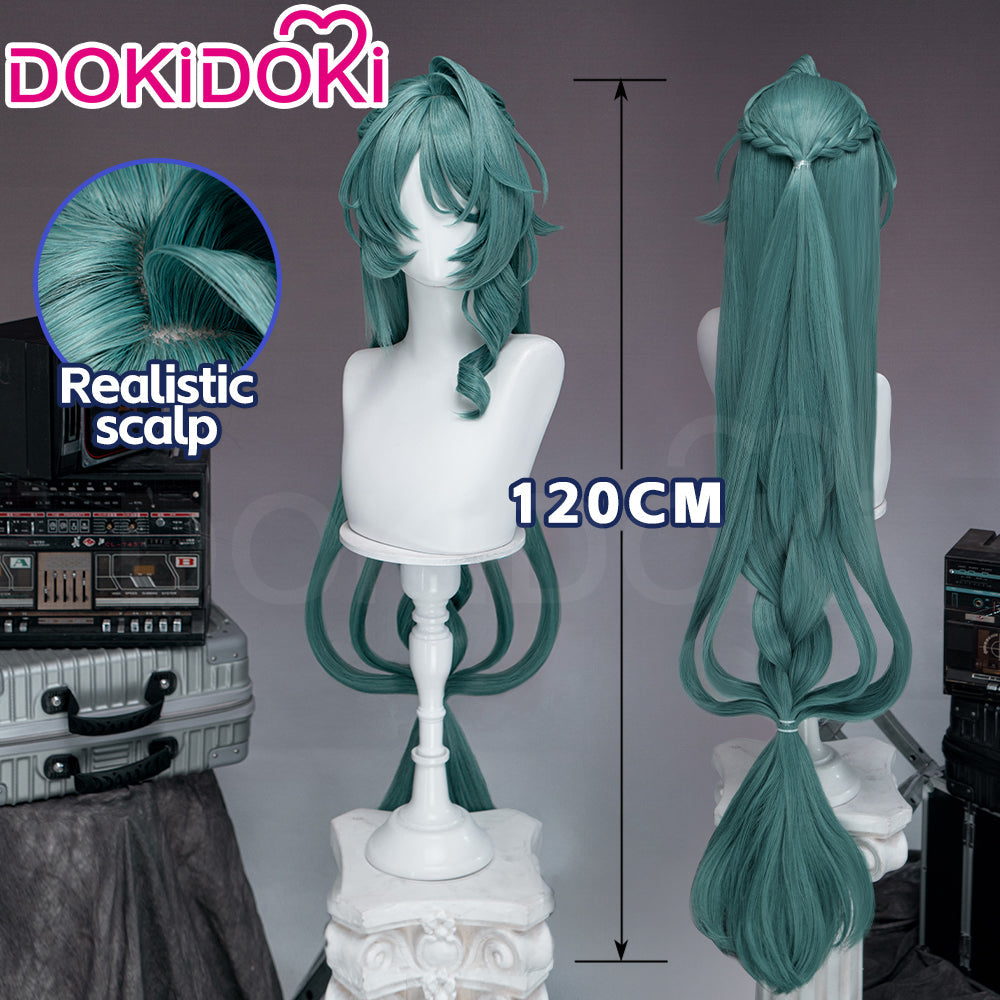 DokiDoki Game Zenless Zone Zero Cosplay Cecilia Wig Long Curly Green Hair Angels of Delusion ZZZ