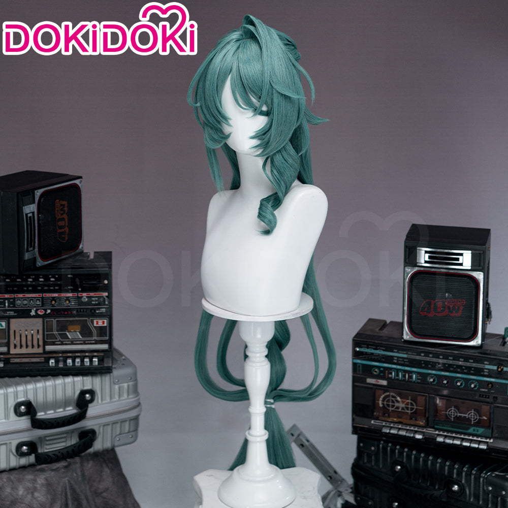 DokiDoki Game Zenless Zone Zero Cosplay Cecilia Wig Long Curly Green Hair Angels of Delusion ZZZ