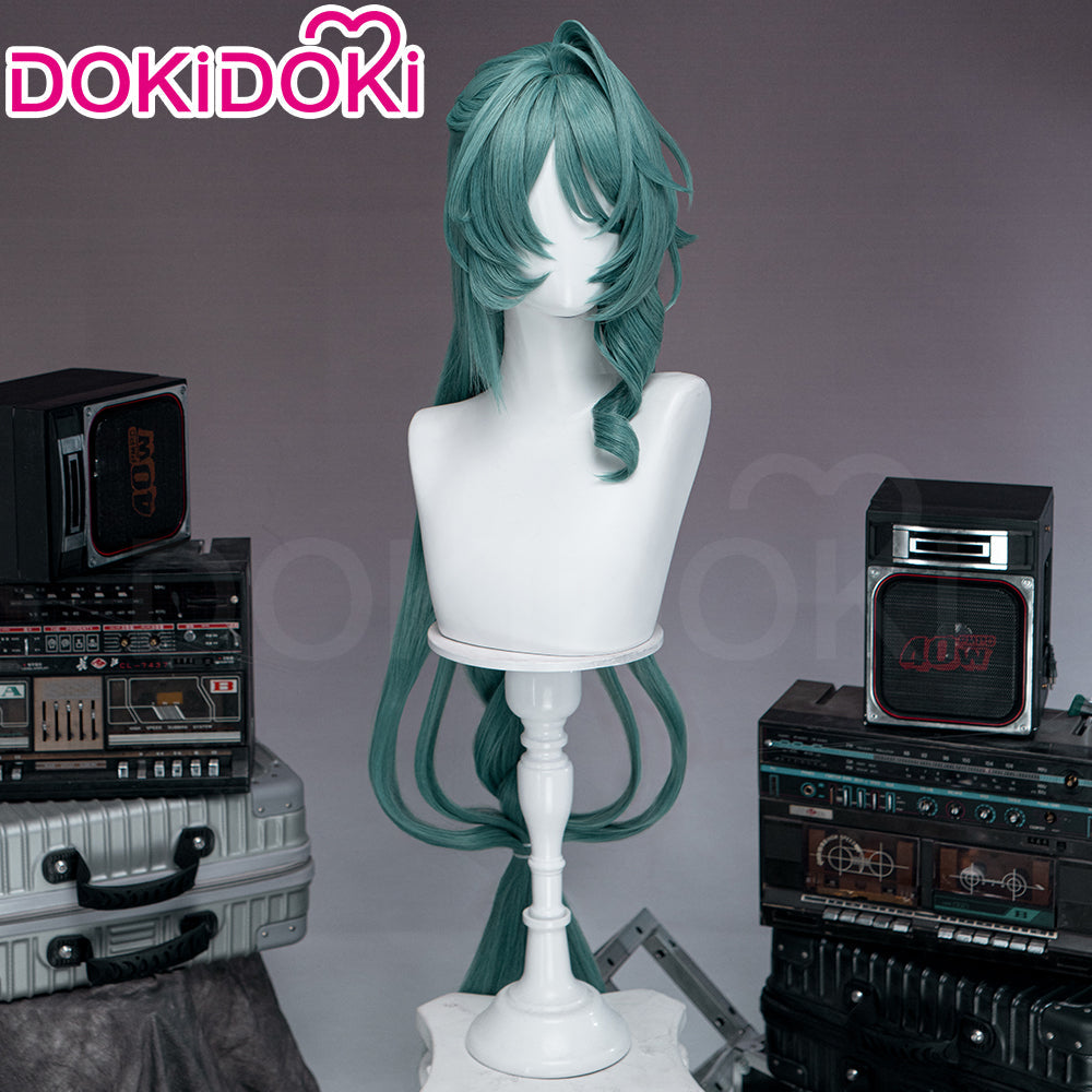 DokiDoki Game Zenless Zone Zero Cosplay Cecilia Wig Long Curly Green Hair Angels of Delusion ZZZ