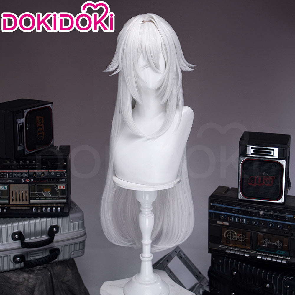 【Ready For Ship】DokiDoki Game Zenless Zone Zero Cosplay Severian Lowell Wig Long Straight White Hair Pre Braided ZZZ