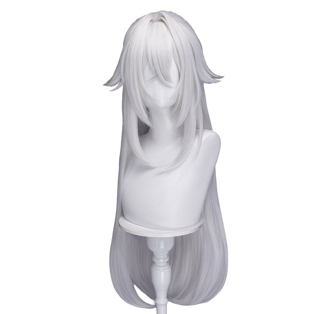 【Ready For Ship】DokiDoki Game Zenless Zone Zero Cosplay Severian Lowell Wig Long Straight White Hair Pre Braided ZZZ