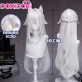 【Ready For Ship】DokiDoki Game Zenless Zone Zero Cosplay Severian Lowell Wig Long Straight White Hair Pre Braided ZZZ