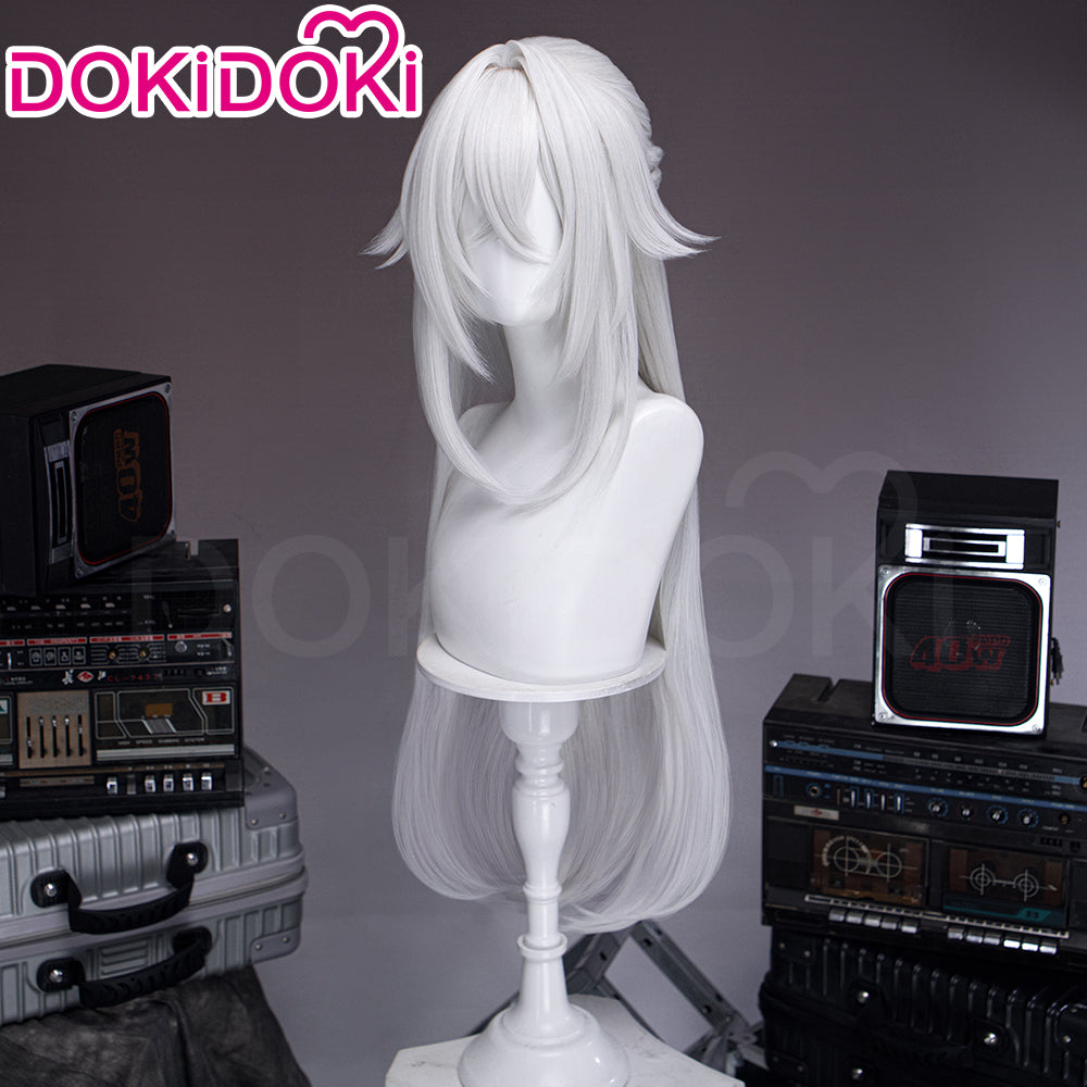 【Ready For Ship】DokiDoki Game Zenless Zone Zero Cosplay Severian Lowell Wig Long Straight White Hair Pre Braided ZZZ