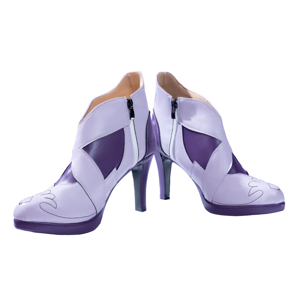 DokiDoki Game Honkai: Star Rail Cosplay Castorice Shoes Purple High Heels